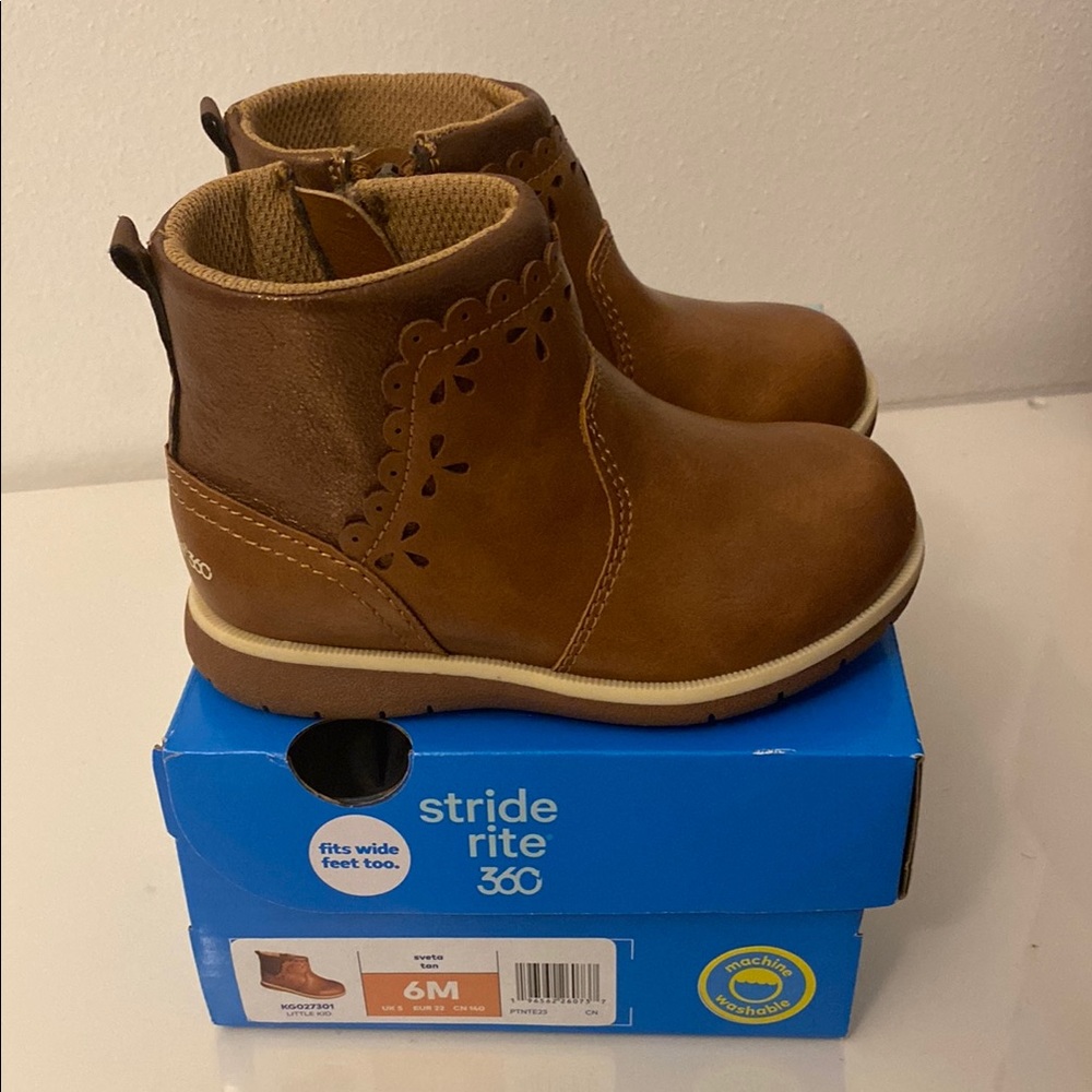 Stride Rite Brown Kids Boots - Stride Rite 360 Sveta Girls' Ankle Boots
